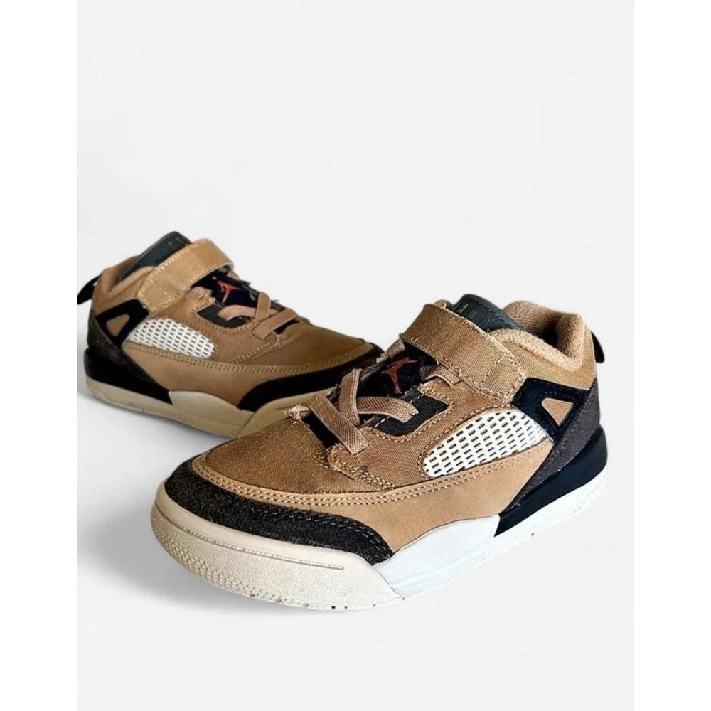 Jordan Spizike Low (PS) Sneaker 13C Brown/Black Hook & Loop FQ3951-202